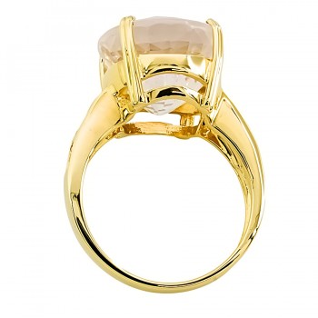18ct gold Morganite Ring size N